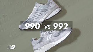 NEW BALANCE 990v5 VS 992 Which one is BETTER [upl. by Lenz587]