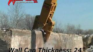 AlliedGator MTR 90 C CrackerCrusher  Heavy Concrete Demolition [upl. by Haakon994]