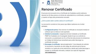 Guía rápida Renovación Certificado Digital Persona Física Ceres Fábrica Nacional de Moneda y Timbre [upl. by Aholah]