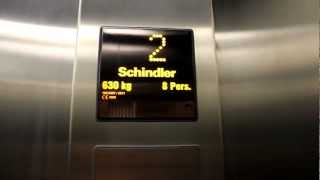 Schindler EuroLift MRL Traction elevator  Quality Hotel Narvik Norway [upl. by Aldred]