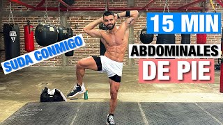 Abdominales De Pie 15 MIN Aplanar Abdomen En Casa [upl. by Sanderson662]