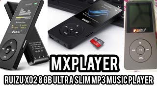 RUIZU X02 8 GB Ultra Slim Mp3 Music Player unboxing [upl. by Kawai877]