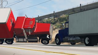 BeamNG Drive Insane Trucking Crashes 10  Insanegaz [upl. by Erl]