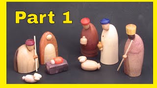 Wood Turn a Nativity Scene  Part 1 [upl. by Nwahsud304]