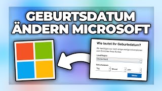 Microsoft Geburtsdatum ändern geht nicht beheben  Tutorial deutsch [upl. by Niessuh253]