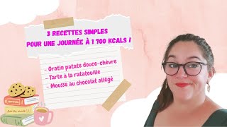 3 recettes simples pour une journée à 1 700 calories 😜 [upl. by Torto]