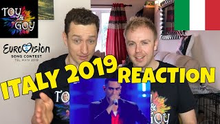 Mahmood  Soldi  Reaction  Eurovision 2019 [upl. by Alleinnad]