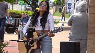 Cecilia Grace in Downtown Montauk at the 2023 Montauk Music Festival [upl. by Eimot856]