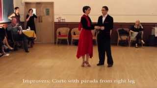 Tango directions » Corte and changes of direction  16092015 [upl. by Lseil]