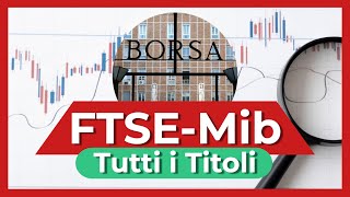 ANALISI TITOLI ITALIANI 🇮🇹 DEL FTSE MIB  1 TRIMESTRE 2024 [upl. by Thorman]