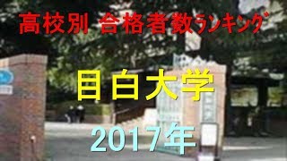 目白大学 高校別合格者数ランキング 2017年【グラフでわかる】 [upl. by Ohcirej224]