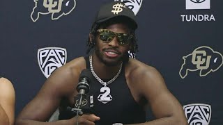 Postgame Interview Shedeur Sanders and Shilo Sanders after Colorados 2OT victory over Colorado St [upl. by Talbott810]