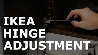 IKEA Utrusta Hinge Adjustment [upl. by Eneleuqcaj604]