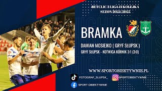 GOL I Damiana Mosiejko Gryf Słupsk na 10 w meczu z Kotwica Kórnik 31  3 liga sezon 202425 [upl. by Biddie]