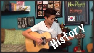 History  1D One Direction  Fingerstyle Guitar Cover [upl. by Nauqe]