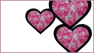 Valentines day craft Stained Glass Heart [upl. by Ilan95]