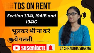 Avoid These Common TDS Mistakes on Rent  TDS on Rent  Section 194I 194IB and 194IC [upl. by Ralina]