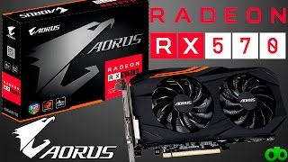 Gigabyte Aorus Radeon RX570 4GB Unboxing Review y Test Full HD con AMD 8350FX y 16GB RAM [upl. by Ernestine156]