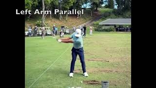 Xander Schauffele Iron Swing Face On View  Slow Mo  Sequence [upl. by Ynos584]