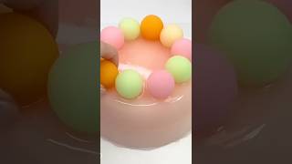 【本編のショート版】🍈ジャリジャリシャキシャキゼリースライム🍑Melamine sponge jelly slime asmr slime スライム satisfying [upl. by Libnah]