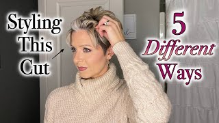 Pixie Hair Tutorial  5 Quick Change Styling Ideas [upl. by Cornela]