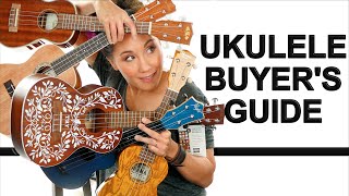 Ukulele Buyers Guide Beginners Comparing Size Brands and Prices [upl. by Arhna]