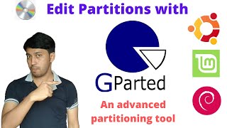 Gparted Tutorial  Edit Partitions Easily  Resize partition Without data loss  Gparted Ubuntu [upl. by Ylatan]