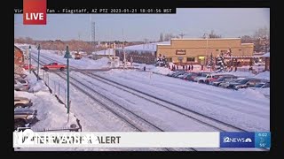 Record snow in Flagstaff [upl. by Kcire]