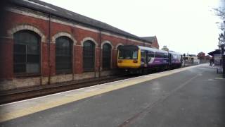 Class 142 Pacer DMU passes old Redcar Steam Loco shed [upl. by Aliza265]