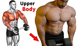 Upper Body Exercises At Home With Dumbbells  Perfect Video 👌 [upl. by Muir]