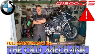 BMW R1200GS 2010 OIL and OILFILTER CHANGE The Old Mechanic his own R1200GS 👨‍🔧🏍 [upl. by Colb266]