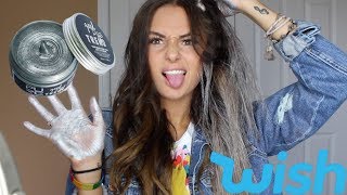 DYING MY HAIR SILVER  WISH HAIR WAX [upl. by Jehial]