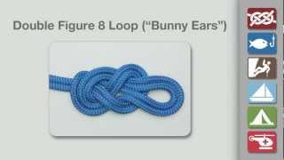 Double Figure 8 Loop  Bunny Ears  How to Tie the Double Figure 8 Loop Bunny Ears [upl. by Neelyam713]