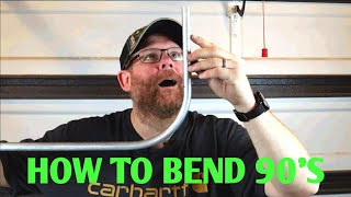 How To Bend 90s On EMT Conduit [upl. by Sewole920]