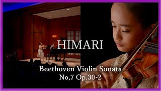 HIMARI  Beethoven Violin Sonata No7 Op302  Curtis Recital 12years old [upl. by Tripp]