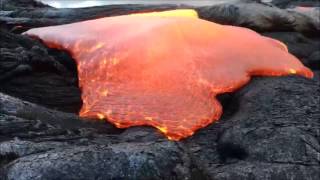 Lava Gushes From Hawaiis Kilauea Volcano [upl. by Hanover658]