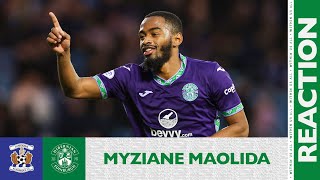 Myziane Maolidas Reaction Kilmarnock 2 Hibernian 2  cinch Premiership [upl. by Chip]