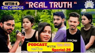 Shocking 🤫Podcast With MBA Student In NIFTEMNIFTEMKindia🤞💫 [upl. by Arihppas]