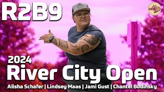 2024 River City Open  FPO R2B9  Schafer Maas Gust Budinsky  Crew 42 Disc Golf [upl. by Doroteya]