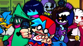 FRIDAY NIGHT FUNKIN DELTARUNE MODS VS Susie Kris Ralsei Jevil and MORE [upl. by Nolrev]