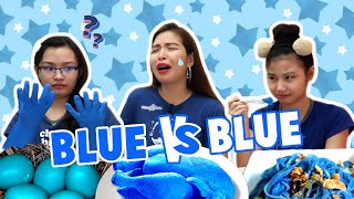 MYSTERY BLUE FOOD VS BLUE FOOLS SWITCH UP CHALLENGE  GOODBYE APRIL LAST FOOL PRANK  Aurea amp Alexa [upl. by Haram]