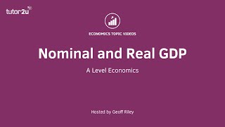 Nominal and Real GDP [upl. by Ahsimit]