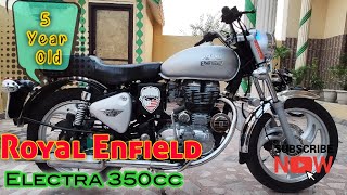 Royal Infield Bullet Electra 350cc Silver Color  RE Electra 15 Review [upl. by Lladnik]