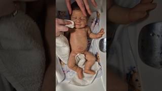 SILICONE DOLL bath time reborndolls siliconebaby [upl. by Oleta]