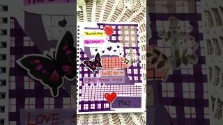 How to make journal with paper 💜shortjournal [upl. by Northrup]