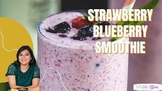 Strawberry Blueberry Smoothie Recipe [upl. by Nakashima989]