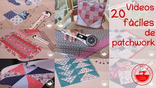 20 tutoriales de patchwork fáciles [upl. by Dymphia239]