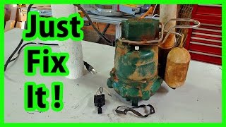 SUMP PUMP Switch Replacement  DIY [upl. by Pandich]