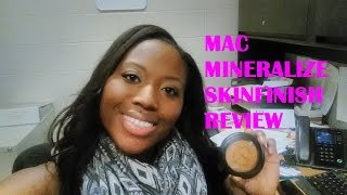 You Glow Girl Mac Mineralize Skinfinish Natural DarkDark Deep Review [upl. by Petunia897]