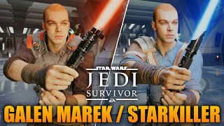 HOW TO CREATE STARKILLER in Star Wars Jedi Survivor Customization Lightsaber amp Sith Robes [upl. by Atteuqcaj369]